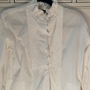 Isabel Marant Etoile  Ruffle Neck Tunic Shirt